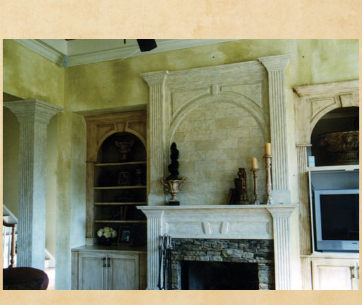 Glazing on bookshelves