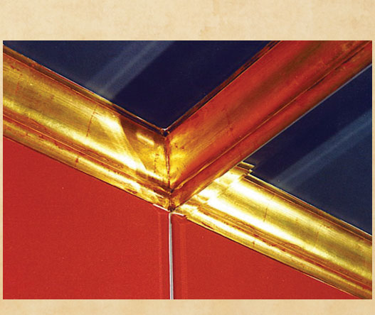 theater gold leaf crown molding